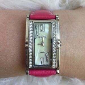 Terner Pink Rhinestone Watch